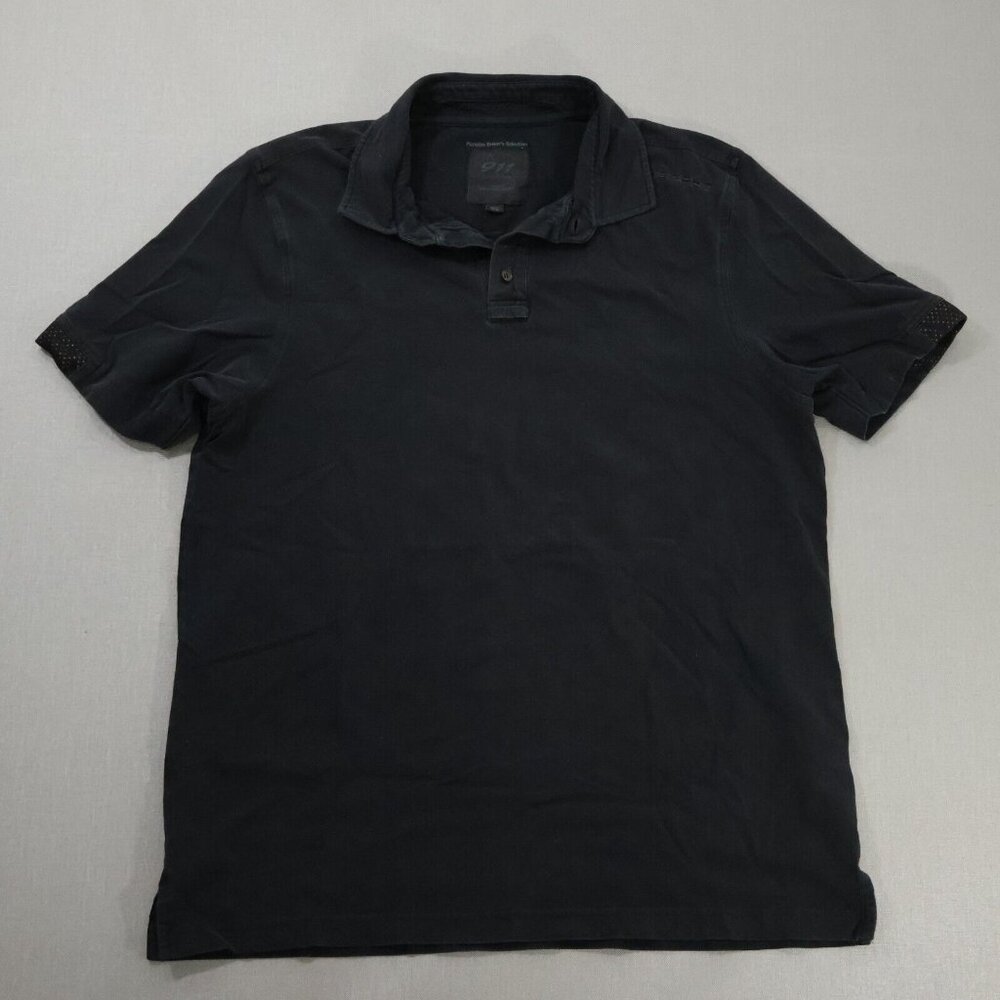Porsche 911 Drivers Selection Polo Shirt Mens Size Medium Black